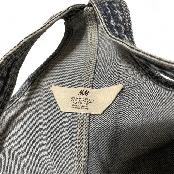 H&M Kids Blue Denim Overalls - Picture 2 of 3